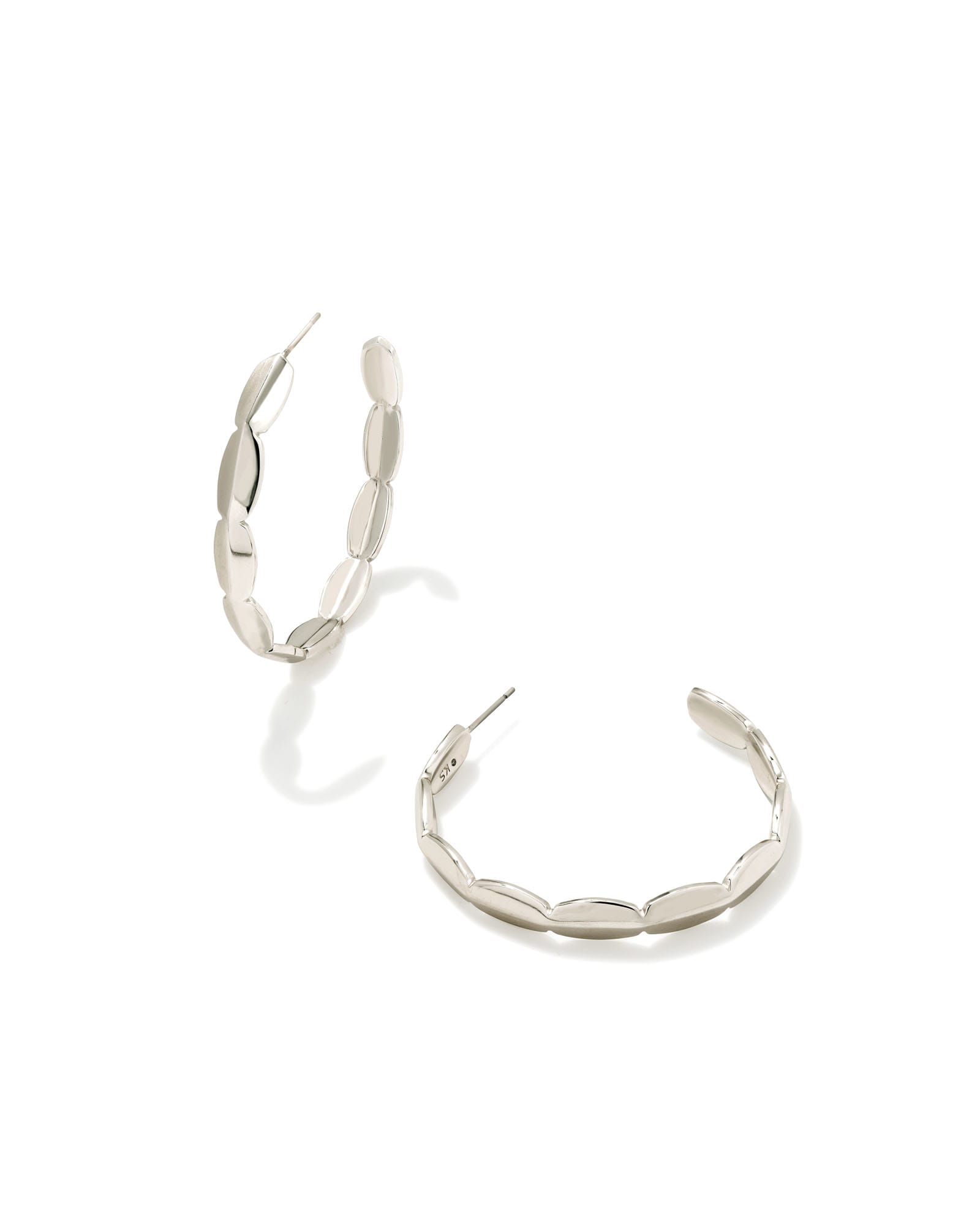 Kendra Scott Brooke Hoop Earrings in Silver | Plated Brass/Metal Rhodium